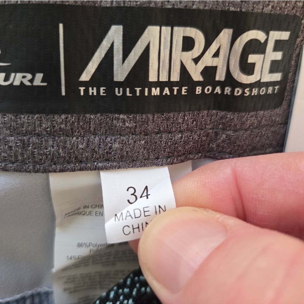 Rip Curl Mirage 19" Boardshorts Sz 34 - Picture 7 of 8